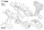 Bosch 3 601 JB3 9E1 GDR 1200-LI Impact Wrench Spare Parts